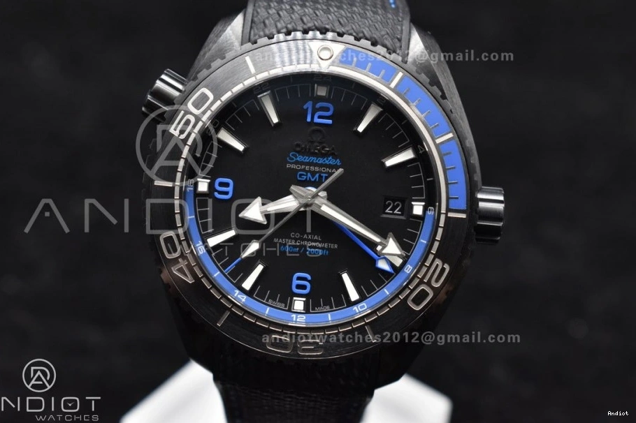 Planet Black Strap VSF Deep Ocean Real Nylon Best Black Blue Clone 45.5mm Ceramic A8906 1:1 Edition Super on 1108